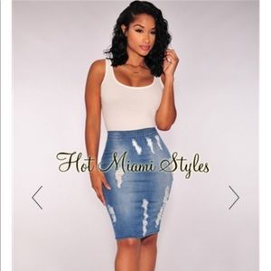 Brand New Denim Skirt